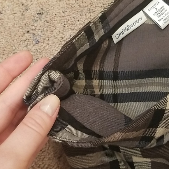 Croft&Barrow plaid A-line skirt - Picture 6 of 6